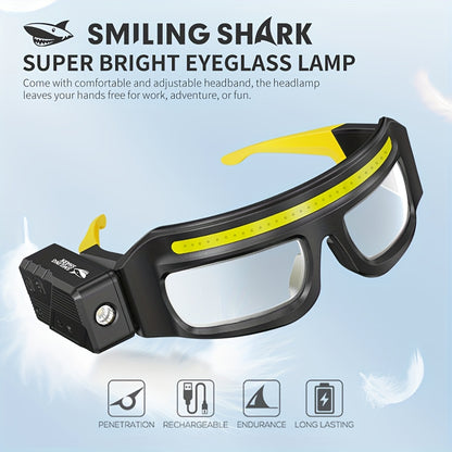 Smiling Shark Rechargeable LED Headlamp
